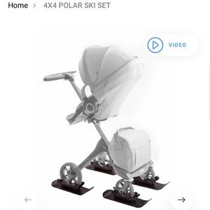 Polar Stroller 4X4 skis for strollers, wheel chairs, adaptive equipment